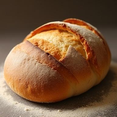 Hogaza Campesina recién horneada.